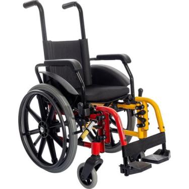 Imagem de Cadeira de rodas Agile infantil Jaguaribe, Largura assento 33cm, Multi