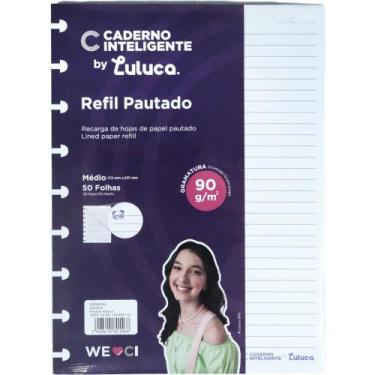 Imagem de Caderno Inteligente Refil Médio BY Luluca Pautado 90G - 50 Folhas