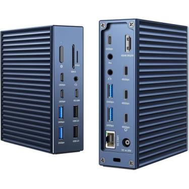 Imagem de Dock Station 21 em 1 Thunderbolt 4 40Gbps HDMI 8K para Mac M1/M2/M3 Pr