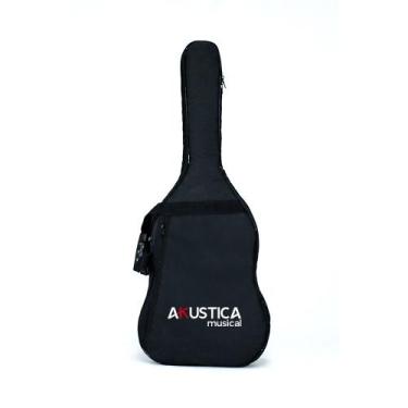 Imagem de Capa para Violão Folk Estofada Akustica Musical - GD BAG, Estofado, UN