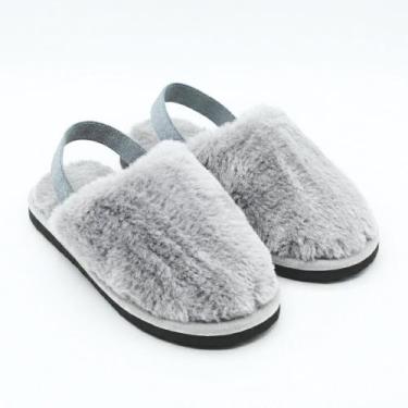 Imagem de Pantufa Infantil MA Fechado, 31/32, Cinza