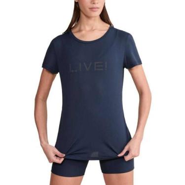 Imagem de Camiseta Live Icon Comfort - Feminina - Azul - G, Azul, G, Feminino