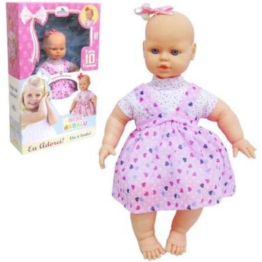 Boneca Reborn Barata Baby Kiss Morena c/ Caixa Chora Balbucia em