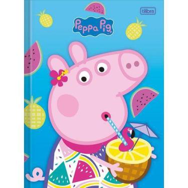 Caderno cartografia e desenho Peppa Pig 80 folhas Tiilibra