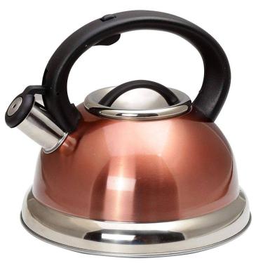 Imagem de Chaleira Com Apito Inox Crown Rose Gold Cobre 3 Litros