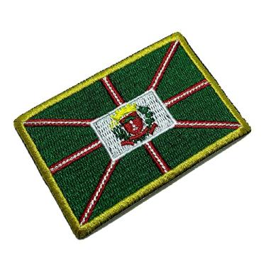Imagem de BC0001T01 Bandeira Curitiba Brasil Bordado Termo Adesivo