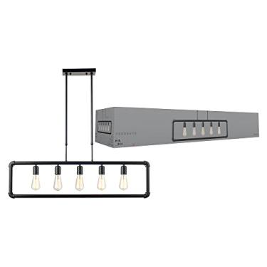 Imagem de Pendente Hash Aço 5Xe27, Avant, 489500008, Black