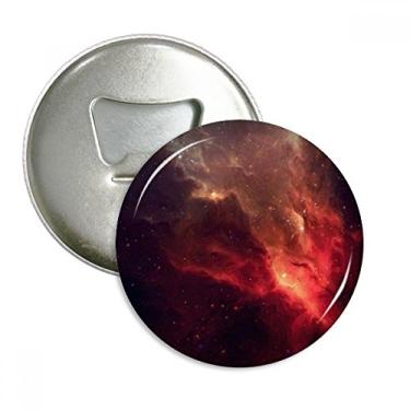 Imagem de Ilustração do universo da nebulosa vermelha brilhante abridor de garrafas emblema magnético de geladeira emblema multifuncional