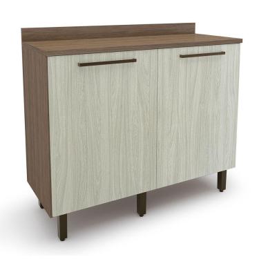 Imagem de Balcao Evolution Plus 2 Portas Tannat legno Crema Batrol Tannat legno Crema