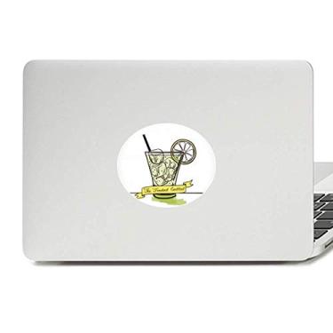 Imagem de Adesivo de laptop com emblema de vinil Tubularis de sorvete de limão e suco de gelo