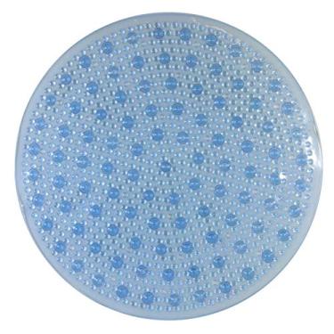 Imagem de Tapete de Box Aqua-spa Redondo Azul Cristal
