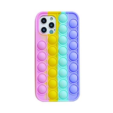 Imagem de Capa Para Iphone 11 Capa De Silicone Capinha Para Iphone 11 Pop It Fidget Toys Antistress Anti Impacto Bolhas Bolhinhas