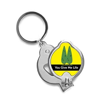 Imagem de Tesoura de cortar unhas de dedo com proteção ambiental da Trees Cortador de aço inoxidável