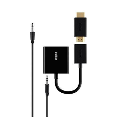 Imagem de Belkin Kit adaptador HDMI para VGA, compatível com Apple TV 4ª geração e outras gerações, Amazon Fire TV, Google Chromecast, Chromebooks, Intel Compute Stick e outros dispositivos HDMI (B2B137-BLK)