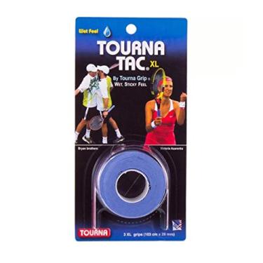 Imagem de Tourna Grip Tac Cartela Com 3 Unique - Tourna Bola De Tênis Unissex 3 Peças Azul