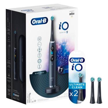 Imagem de Kit Escova De Dentes Elétrica Oral-B Io9 Com Cabo Recarregável + Refis Escova Elétrica Oral-B Io9 Com 2 Unidade 