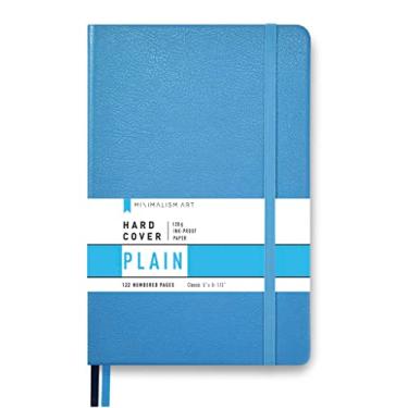 Imagem de Classic Notebook Journal, Size: 13cm X 21cm , A5, Blue, Plain/Blank Page, 192 Pages, Hard Cover/Fine PU Leather, Inner Pocket, Quality Paper - 100gsm Designed in San Francisco