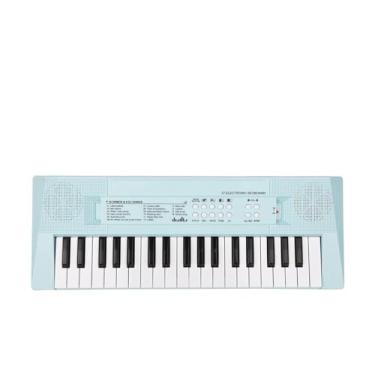 Imagem de teclado eletrônico para iniciantes Piano Portátil Dobrável Com 88 Teclas, Piano Digital Multifuncional, Teclado Eletrônico Para Piano, Instrumento De Estudante (Size : Blue)