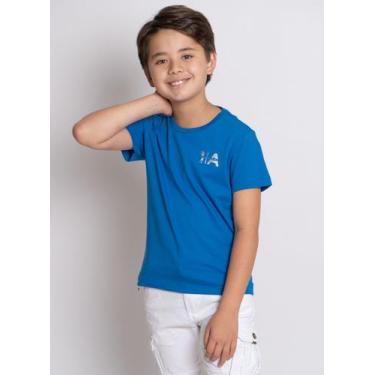 Imagem de Camiseta Aleatory Estampada Infantil Silver One Azul