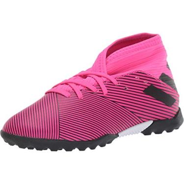 Imagem de Tênis de futebol infantil Adidas Nemeziz 19,3 Turf, Shock Pink/Black/Shock Pink, 4 Big Kid