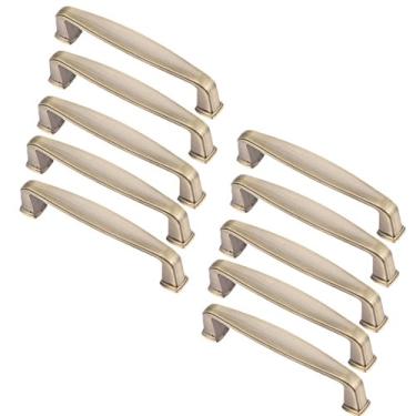 Imagem de 10 maçanetas de armário de cozinha, puxadores de móveis antigos acessórios de ferragens puxadores de porta puxadores de gaveta puxadores de armário puxadores de puxar (estilo uma distância de furo 96