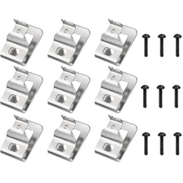 Imagem de N268241 Clipes de cinto para Dewalt 304 clipes de broca de aço inoxidável ganchos de ferramenta com parafusos adequados para ferramentas elétricas de 20 V DCD980 DCD980L2 DCD985 DCD985L2 (pacote com