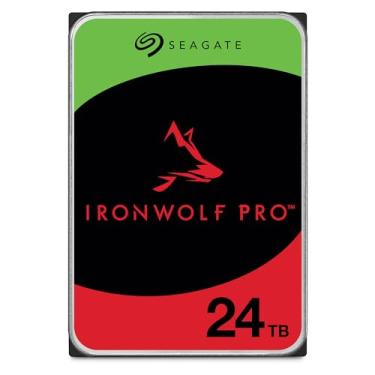 Imagem de Seagate Disco rígido interno IronWolf Pro 24TB Enterprise NAS – CMR 3,5 polegadas SATA 6Gb/s 7200 RPM 512 MB de cache para armazenamento conectado à rede RAID, serviços de resgate (ST24000NT002)