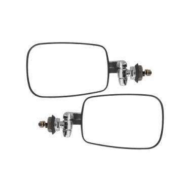 Imagem de Espelho Retrovisor Fusca Mexicano Braço Curto Cromado Metal - Rosso & 