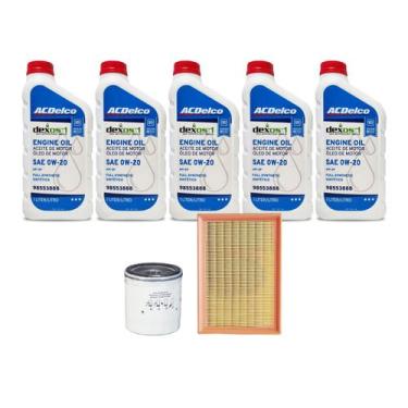 Imagem de Kit Troca De Óleo Gm Tracker 1.4 Turbo Acima De 2018 - Acdelco 0w20