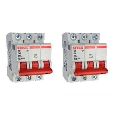 Imagem de Kit C/2 - Disjuntor Steck ''Din'' Tripolar 40A. C
