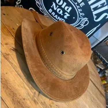 Imagem de Chapéu Country Caramelo de Camurça Emborrachado Rodeio Vaquejada - Rei