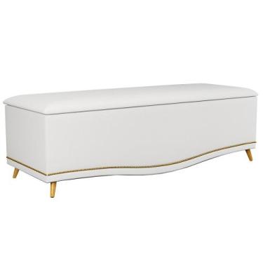 Imagem de Calçadeira Baú 195cm Imperial J02 Corano Branco - Mpozenato, Branco, 3