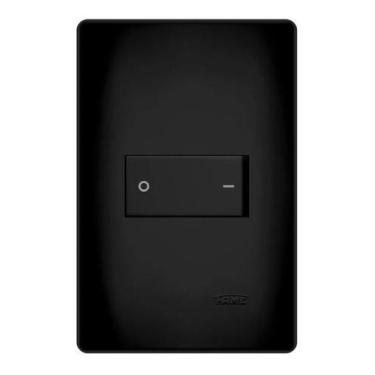 Imagem de Interruptor Bipolar Simples Preto 20A/250V Habitat - FAME