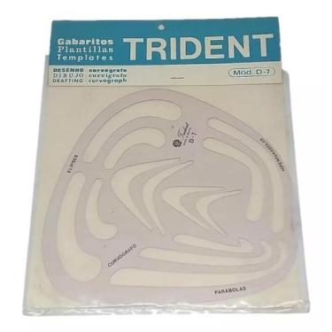 Imagem de Gabarito Desenho Curvógrafo  Trident D-7
