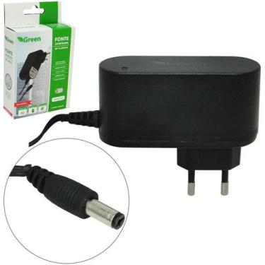 Imagem de Carregador de tomada / fonte de alimentacao chaveada 12v 1a bivolt plu