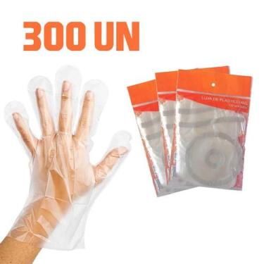 Imagem de Luvas Descartáveis Transparente Tamanho Único Cx 300un - Fuxing