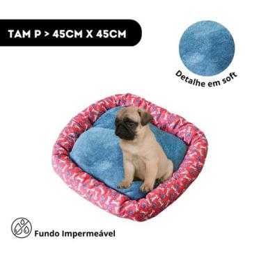 Imagem de Caminha Cachorro Pequeno Médio com Zíper Lavável Barato 45x45cm - LF E