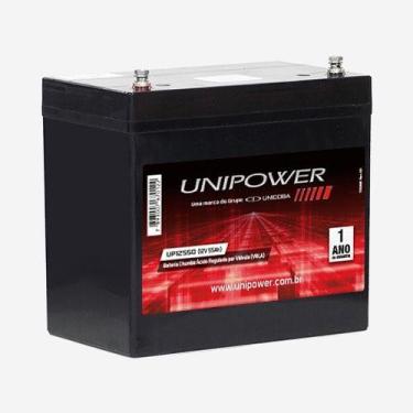 Imagem de Bateria Estacionária Vrla 12v 55ah Mod.up12550 - Unipower