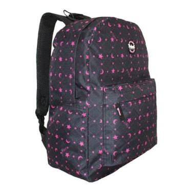 Imagem de Mochila Estrelinhas Feminina Rabisk Costas Preta Cores Grand, Estrelin