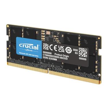 Imagem de Crucial Memória de laptop DDR5 de 32 GB, memória de laptop de 5600 MHz (ou 5200 MHz ou 4800 MHz), SODIMM de 262 pinos, compatível com Intel Core de 13ª geração e AMD Ryzen 6000 - CT16G52C42U5