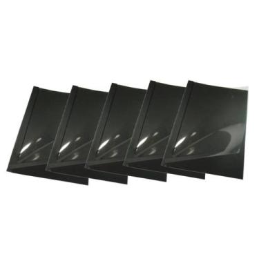Imagem de Kit 5 Capas Encadernação Térmica Até 90 Folhas A4 Preta - IBACEMIL