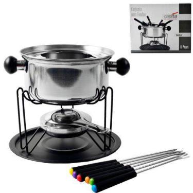 Imagem de Conjunto Fondue 11 Pcs Inox 1L - Vi Mult Shop