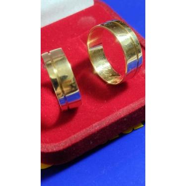 Imagem de Alianças 7 mm Peso 8 Gramas Ouro 18 Kilates Noivado Casamento
