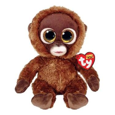 Imagem de Pelúcia Beanie Boos Ty 16 Cm - Macaquinho Chessie - Toyng