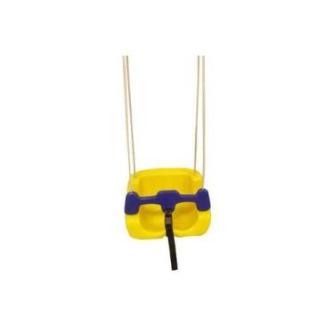 Imagem de Brinquedo Balanço Infantil Crianças até 6 anos Balanço de Plástico mel