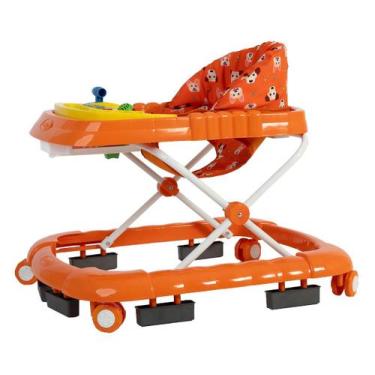 Imagem de Andador musical superluxo infantil laranja jumbobaby