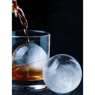 Imagem de Forma Gelo Esfera Bola Grande Redonda Silicone Bar Drinks Gin Whisky -