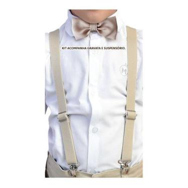 Imagem de Kit Suspensório Infantil + Gravata borboleta infantil varias cores - M