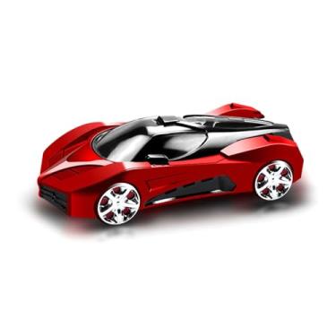 Imagem de Emoshayoga Suporte de telefone para modelo de carro, forma esportiva descolada, rotação de 360°, antichoque, suporte de telefone para carro resistente para escritório (vermelho)