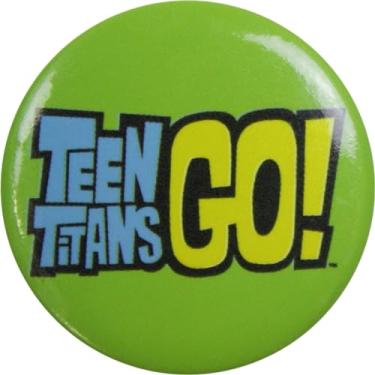 Imagem de Teen Titans GO! - Logotipo - Botão redondo de 3 cm, Aço inoxidável, Sem pedras preciosas